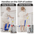 Primlect Space-Saving Potty Training Seat with Ladder, Adjustable Step and Toilet Seat Height, Top Handles for Easy Climbing, Easy to Carry, Portable Toddler Toilet Trainer for Small Bathrooms by TinyTreasures Baby Boutique