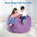 Bmag Giant Bean Bag Chair for Adults, 6FT Bean Bag Chair Convertible Bean Bag Pad, Large Chairs with Memory Foam Filler, Removable Washable Cover for Living Room Bedroom Office - Purple by TinyTreasures Baby Boutique