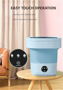 Portable Washing Machine, Mini Washer,16L Upgraded Large Capacity Foldable Washer.Deep Cleaning of Underwear, Baby Clothes and Other Small Clothes.Suitable for Apartments, Dormitories, Hotels.(Blue) by CozyNest Decor