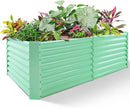 Land Guard 8x4x2ft Galvanized Raised Garden Bed, Planter Boxes Outdoor, Raised Garden Beds Outdoor for Vegetables, Flowers, Herbs, 479 Gallons, Lime Green… by CozyNest Decor