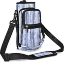 25/32/40/64oz Water Bottle Bag Holder Carrier-Insulated Crossbody Sling Case Sleeve with Strap & Pockets for Men Women Gym Cycling Travel Walking Hiking Camping by TinyTreasures Baby Boutique