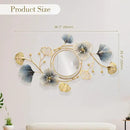 Lucky Monet Wall Art Decor Large Metal Wall Art Modern Geometric Circular Decor Wall Sculptures Wall Hanging Decoration for Living Room Dinning Room Bedroom Entryway Kitchen (Style 3) by CozyNest Decor