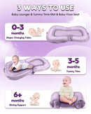 Baby Lounger Pillow 3-in-1 Infant Lounger Pillow for Newborn 0-24 Months, Portable Tummy Time Mat for Home and Travel, Breathable & Soft Baby Seat for Baby by TinyTreasures Baby Boutique