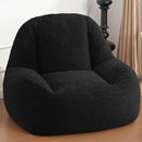 Homguava Bean Bag Chairs for Adults,Giant Beanbag Couch Adult Bean Bag Chair with Filler Included,Modern Lazy Sofa Comfy Chair for Living Room(Black) by CozyNest Decor