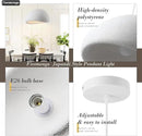 19.7in Wabi Sabi Pendant Lights Kitchen Island Lighting Fixture Ceiling Mount White Modern Japanese Lamp Japandi Chandelier for Dining Living Room Hallway Bedroom Restaurant Hanging Lamp by CozyNest Decor