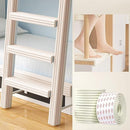 Bunk Bed Ladder Pads,Traction Treads for Stair Steps,Soft Extra-Wide Edge Protector,Self-Adhesive Bunk Bed Ladder Cover Foam Padding,Furniture 16.5 Ft Rice White by TinyTreasures Baby Boutique