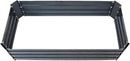 Sunnydaze 11.75" H Raised Metal Garden Bed - Galvanized Raised Garden Bed Outdoor for Vegetables and Flowers - Dark Gray - 4' x 2' Rectangle by GreenHaven Gardens