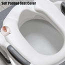 PandaEar Potty Training Seat with Step Stool Ladder, Toddler Toilet Seat for Kids Boys Girls, Comfortable Safe Potty Seat with Anti-Slip Pads Ladder & Bear Design -Grey by TinyTreasures Baby Boutique