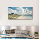 HGUAOA Coastal Canvas Wall Art - Large Landscape Wall Art for Living Room - Ocean and Beach Painting - Blue Artwork for Bedroom Decor - Above Bed Wall Pictures -Beach Theme Print Art by CozyNest Decor