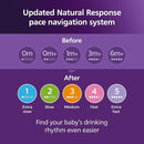Philips Avent Natural Baby Bottles with Natural Response Nipples (Slow Flow, Flow 2), 4oz, Blue, 4-Pack, SCY900/24 by TinyTreasures Baby Boutique