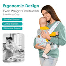 Baby Carrier Newborn to Toddler, Ergonomic Adjustable Toddler Carriers for 7-66 Lbs, Cozy Lightweight Infant Carrier with Neck Support, Baby Holder Carrier with Lumbar Support for Mom Dad by TinyTreasures Baby Boutique