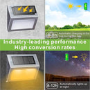 XLUX Solar Lights for Steps Decks Pathway Yard Stairs Fences, LED lamp, Outdoor Waterproof, Warm Light, 2 Pack by GreenHaven Gardens