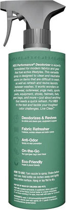HEX Performance Deodorizing Spray, Fragrance Free, 22oz - Awesome for Shoes, Gear, Activewear & Fabrics, Yoga Mats & Gym Equipment, Carpet, Pets, Odor Eliminator & Fabric Refresher Spray by CozyNest Decor