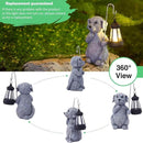 Dog Statue with Solar Lantern - Outdoor Decor Dog Figurines for Garden Lawn Patio Balcony, Outdoor Statues Unique Gifts for Women Moms Grandma by GreenHaven Gardens