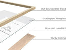 HAUS AND HUES 20x30 Picture Frames Set of 4 - 20x30 Inch Frames, Beige by CozyNest Decor