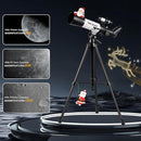 FREE SOLDIER Telescope 70mm Aperture 500mm Refractor Telescope for Adults High Powered - Professional Astronomical Refracting Telescope for Adults Beginners with Phone Adapter and Carry Bag White by TinyTreasures Baby Boutique