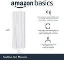 Amazon Basics Portable Blackout Curtain Shade with Suction Cups, 50"W x 78"L, 1 Pack, White by TinyTreasures Baby Boutique