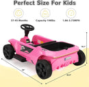 TOBBI 24V 2 Seater Kids Go Kart Ride On Toy Car, Battery Powered Electric Vehicles with Parent Remote/Trunk/Soft Start/Safety Belt/Music/Max Load 198 LBS for Toddlers 3-8 Years by TinyTreasures Baby Boutique
