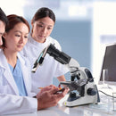 SWIFT SW380B Binocular Compound Microscope,40X-2500X with 1.3MP Camera,100pcs Microscope Slides,Microscope Kit for Students School Lab by TinyTreasures Baby Boutique