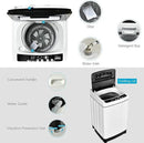 Giantex Portable Washing Machine, 2 in 1 Full Automatic Laundry Washer 1.5Cu.Ft 11lbs Capacity Washing and Spinning Combo 8 Programs 10 Water Levels Energy Saving Top Load Washer for Apartment Dorm by CozyNest Decor