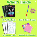 FUNNYB&G Foil Art Craft Activity for Kids - Gift for Girls Boys Crafts for Kids Fun Art Supplies DIY Creative Travel Toy, Birthday Gift Party Favor Toys for Girls Boys 4 5 6 7 8 9 Years Old(Easter) by TinyTreasures Baby Boutique