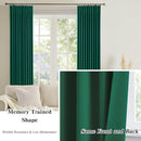 KEQIAOSUOCAI Emerald Hunter Green Curtains 102 Inches Long 2 Panels Set, Custom Viral Pleat Curtain with Hooks, Pinch Pleated Drapes for Living Room Bedroom,40 Wide x 102 Inch Lenth by TinyTreasures Baby Boutique