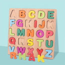 Wooden Puzzles for Toddlers, 2pack Alphabet Shape Puzzles for Kids Wooden Montessori Toddler Wooden Alphabet Number Shape for Kids 3 Years Old Boys & Girls by TinyTreasures Baby Boutique