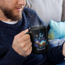 Personalized Sparkling Book Coffee Mug, Custom Name Enchanted Book Design Cup, Customized Fantasy Inspired Ceramic Mug, Gift For Women Men, Book Enthusiasts Black Cup 11oz Or 15oz by CozyNest Decor