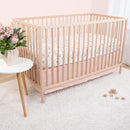 The Peanutshell 3 Piece Baby Crib Bedding Set for Girls - Newborn, Infant & Toddler Nursery Bed Set Decor with Fitted Crib Sheet, Dust Ruffle Comforter - Fairytale Forest by TinyTreasures Baby Boutique