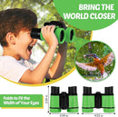 Binoculars for Kids, Kids Binoculars Toys for 3 4 5 6 7 8 Years Boys and Girls, Set with Magnifying Glass & Compass - Birthday Gifts Outdoor Toy for Kid Ages 3-8 Toddler Camping (Green) by TinyTreasures Baby Boutique