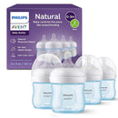 Philips Avent Natural Baby Bottles with Natural Response Nipples (Slow Flow, Flow 2), 4oz, Blue, 4-Pack, SCY900/24 by TinyTreasures Baby Boutique