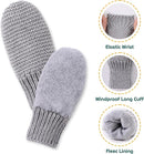 Basic Winter Baby Beanie Gloves Boys Girls Knitted Hat Pompom Kids Earflap Hats Warm Infant Toddler Beanie Mittens Set by TinyTreasures Baby Boutique