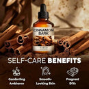 Kukka Cinnamon Essential Oil for Skin & Diffuser - 4 Fl Oz - 100% Pure Natural Cinnamon Oil, Aromatherapy and Candles & Soap Making Scent DIY by CozyNest Decor