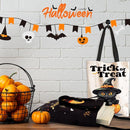 TYL&TYS Halloween Treat Bags, 3Pcs Trick or Treating Bags, Halloween Candy Canvas Tote Gift Bags (Trick or Treat, Cat, Pumpkin), Reusable Grocery Boo Basket Bag for Kids by TinyTreasures Baby Boutique