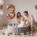 GOGOSO Balls for Ball Pit - Plastic Ball for Toddlers 1-3, Baby Kids Ball Pool Decoration 50 100 200 300 500 1000 (Grey+Coffee+ Beige+White, 500 Balls) by TinyTreasures Baby Boutique