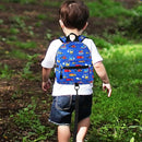 Accmor Toddler Backpack Leash with Anti Lost Wrist Link, Cute Mini Child Walking Harnesses Keep Kids Close Back Pack Rope Tether Rein for Baby Boys (Blue/Excavator) by TinyTreasures Baby Boutique