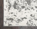 Unique Loom Rosso Collection Vintage, Geometric, Bohemian, Traditional, Distressed, Southwestern Area Rug, Rectangular 5' 0" x 8' 0", Light Gray/Ivory by CozyNest Decor