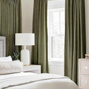 MIULEE Linen Texture Curtains for Bedroom Solid 100% Blackout Thermal Insulated Light Olive Green Curtains Grommet Room Darkening Drapes for Living Room Nursery 52x63 Inch (2 Panels) by TinyTreasures Baby Boutique