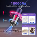 Handheld Car Vacuum Portable Cordless,18000PA High Power Vacuum Cleaner with Brushless Motor,7 in 1 Mini Hand Held Vacuum Rechargeable AirDuster/Blower for Car,Home,Office,Pet by CozyNest Decor
