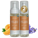 SoCal Suds & Company - Organic Foaming Baby Wash & Shampoo - Gentle Cleansing Newborn Body & Hair Soap for Sensitive Skin - Clean Natural Soothing Ingredients - Soft Citrus, 6oz, 2-Pack by TinyTreasures Baby Boutique