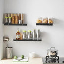 JOOM Metal Wall Shelf, Black Floating Shelf, Small Bathroom Shelf, 16" Display Shelves for Wall Storage (Black, 16 in) by CozyNest Decor