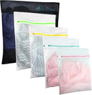 5 Pcs Mesh Laundry Bags for Delicates with Zipper, Lingerie Bags for Laundry, Travel Storage Organize Bag, Clothing Washing Bags for Laundry,Blouse, Hosiery, Stocking, Underwear, Bra and Lingerie by TinyTreasures Baby Boutique