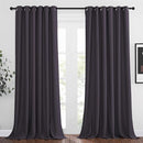 NICETOWN Living Room Window Curtain Drapes Extra Long & Wide - Living Room Panels Grommet Top Window Treatment for Hall & Guest Room (W80 x L108, Greyish Purple, 2 Pieces) by TinyTreasures Baby Boutique