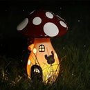 Fairy Houses for Outside - Solar Light Garden Decor, Solar Garden Decor, Waterproof Yard Mushroom Ornaments for Patio Lawn, Christmas, Birthdays, Unique Gift Ideas for Gardening Mom & Grandma by GreenHaven Gardens