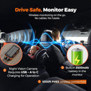 Wireless Baby Car Camera Monitor 5" HD 1080P IPS, 360° Rotating Camera with Auto/Manual Night Vision, 1000ft Range, Anti-Glare Display & USB Charging for Backseat, Home, Travel，Camping by TinyTreasures Baby Boutique