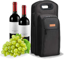 ALLCAMP 6 Piece Wine Travel Bag and Insulated Wine Carrier Tote Carrying Cooler Bag with Handle,Great Gift for Wine Lover by TinyTreasures Baby Boutique