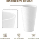 Kante Tall Round Planter Set of 2, 13 Inch Tall Decorative Planter Pots for Outdoor Indoor Garden Patio Front Porch (White) by GreenHaven Gardens