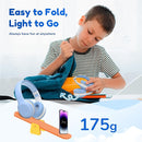 EarFun K2 Kids Bluetooth Headphones, Kids Headphones with Volume Limited, 40H Playtime, Built-in Mic, Stereo Sound, Foldable Over-Ear Headphone for School/Travel/iPad/Tablet, Sky Blue by TinyTreasures Baby Boutique