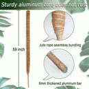 Moss Pole for Plants Monstera, 59 Inch Tall Bendable Moss Poles for Climbing Plants Indoor, Large Handmade Plant Pole Sticks, Coco Coir Plant Support Stakes for Potted Plants, Pothos by GreenHaven Gardens