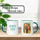 Personalized Coffee Mug, Custom Photo Caricature Gift, Funny Customized Coffee Gift for Men & Women, Custom Mugs with Pictures, Green 11oz Customized Fathers Day Mug by TinyTreasures Baby Boutique